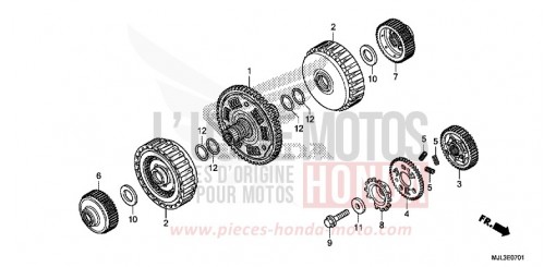 KUPPLUNG (NC700XD/750XD) NC750XDE de 2014